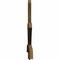 Ekena Millwork Davenport Rough Sawn Timber Gable Bracket, Western Red Cedar, 72"W x 36"H x 2"D x 4"F, 12/12 Pitch GBW072X36X0204DAV00RWR - alternate 4